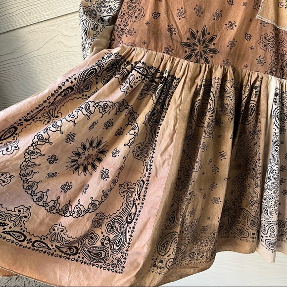 Handmade Bandana Dress SKU 7780 Muddy/Earthy - Picture 15 of 16